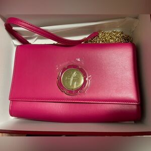 NIB Authentic Salvatorre Ferragamo Begonia Calf Crossbody Bag